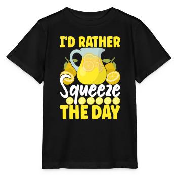 Limonade Limonadenstand - Stanley/Stella Kinder T-Shirt MINI CREATOR  - Schwarz - Vorne - Mikhail (115cm)