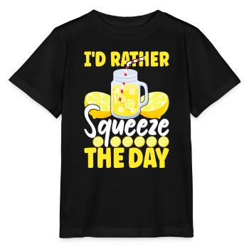 Limonade Limonadenstand - Stanley/Stella Kinder T-Shirt MINI CREATOR  - Schwarz - Vorne - Mikhail (115cm)