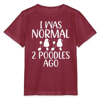 Poodle Gifts - Stanley/Stella Kinder T-Shirt MINI CREATOR  - Burgunderrot - Vorne - Kain (125cm)
