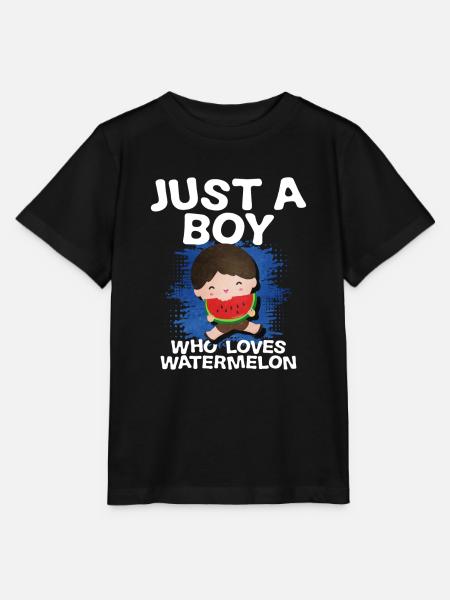 Wassermelone - Stanley/Stella Kinder T-Shirt MINI CREATOR - Schwarz
