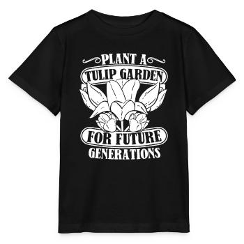 Tulipes Tulipes - T-shirt bio MINI CREATOR Stanley/Stella Enfant - noir - Devant - Mikhail (115cm)