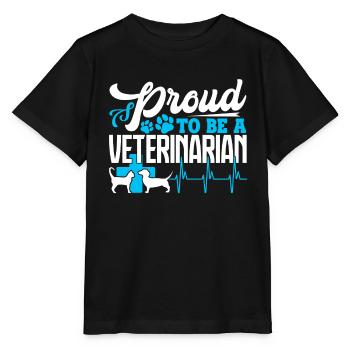 Veterinarian Proud To Be A Veterinarian - Stanley/Stella MINI CREATOR Kids’ T-Shirt - black - Front - Mikhail (115cm)