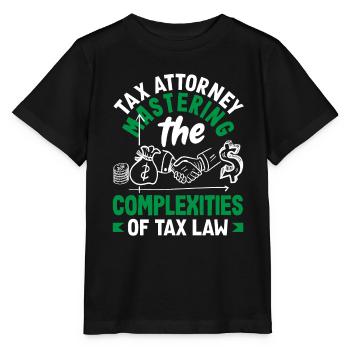 Tax Attorney Mastering the Complexities of Tax Law - Stanley/Stella MINI CREATOR Kids’ T-Shirt - black - Front - Mikhail (115cm)