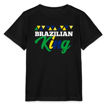 Brazil - Stanley/Stella MINI CREATOR Kids’ T-Shirt - black - Front - Mikhail (115cm)