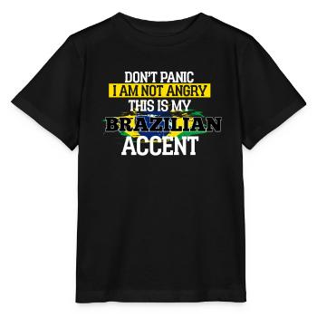 Brazil - Stanley/Stella MINI CREATOR Kids’ T-Shirt - black - Front - Mikhail (115cm)