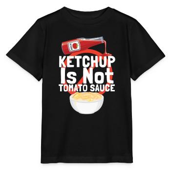Ketchup Is Not Tomato Sauce Italy - Stanley/Stella MINI CREATOR Kids’ T-Shirt - black - Front - Mikhail (115cm)