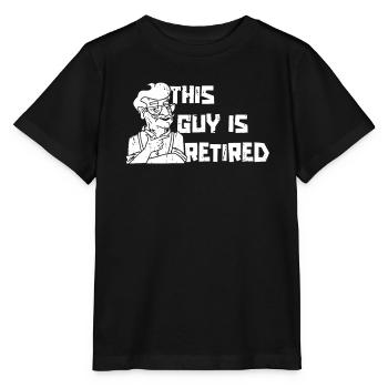 Pensioner Pension Guy This Guy Is Retired - Stanley/Stella MINI CREATOR Kids’ T-Shirt - black - Front - Mikhail (115cm)