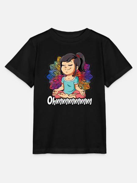 Yoga Ohmmm Namaste - Stanley/Stella Kinder T-Shirt MINI CREATOR - Schwarz