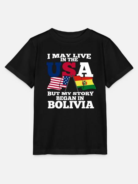 Bolivien - Stanley/Stella Kinder T-Shirt MINI CREATOR - Schwarz