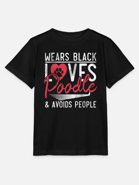 Poodle Gifts - Stanley/Stella Kinder T-Shirt MINI CREATOR  - Schwarz