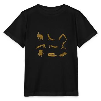 Schokolade - Stanley/Stella Kinder T-Shirt MINI CREATOR  - Schwarz - Vorne - Mikhail (115cm)