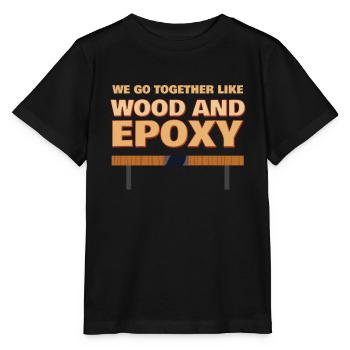 Wood And Epoxy Epoxy Resin - Stanley/Stella MINI CREATOR Kids’ T-Shirt - black - Front - Mikhail (115cm)