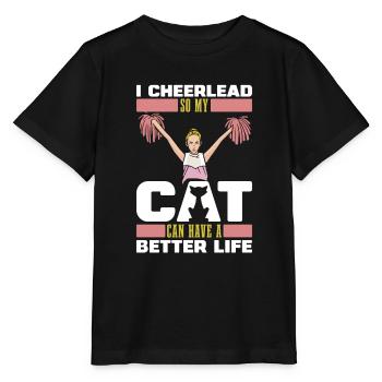 Cheerleader Cheerleading - Stanley/Stella MINI CREATOR Kids’ T-Shirt - black - Front - Mikhail (115cm)