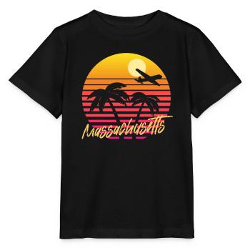 Massachusetts - Stanley/Stella Kinder T-Shirt MINI CREATOR  - Schwarz - Vorne - Mikhail (115cm)