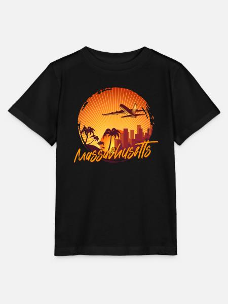 Massachusetts - Stanley/Stella Kinder T-Shirt MINI CREATOR  - Schwarz