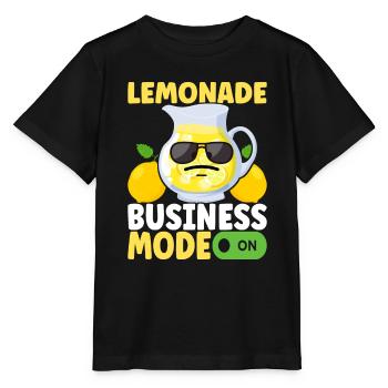 Limonade Limonadenstand - Stanley/Stella Kinder T-Shirt MINI CREATOR  - Schwarz - Vorne - Mikhail (115cm)