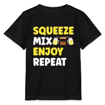 Limonade Limonadenstand - Stanley/Stella Kinder T-Shirt MINI CREATOR  - Schwarz - Vorne - Mikhail (115cm)