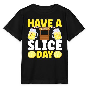 Limonade Limonadenstand - Stanley/Stella Kinder T-Shirt MINI CREATOR  - Schwarz - Vorne - Mikhail (115cm)