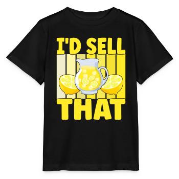 Limonade Limonadenstand - Stanley/Stella Kinder T-Shirt MINI CREATOR  - Schwarz - Vorne - Mikhail (115cm)