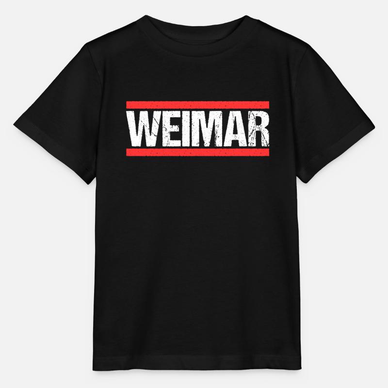 Weimarerin Weimarer Weimar - Stanley/Stella Kinder T-Shirt MINI CREATOR  - Schwarz