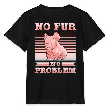 hairless guinea pig, skinny pig, - Stanley/Stella MINI CREATOR Kids’ T-Shirt - black - Front - Mikhail (115cm)
