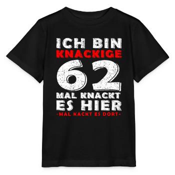 62. Geburtstag Geschenk Knackige 62 1961 - Stanley/Stella Kinder T-Shirt MINI CREATOR  - Schwarz - Vorne - Mikhail (115cm)