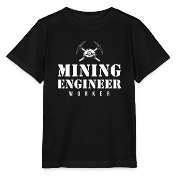 Ingénieur Ingénieur des mines - T-shirt bio MINI CREATOR Stanley/Stella Enfant - noir - Devant - Mikhail (115cm)