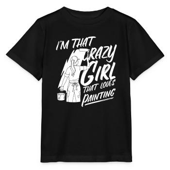 Peintre Vernisseur - T-shirt bio MINI CREATOR Stanley/Stella Enfant - noir - Devant - Mikhail (115cm)