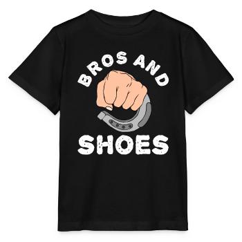 Bros And Shoes Horseshoe Pitching - Stanley/Stella Kinder T-Shirt MINI CREATOR  - Schwarz - Vorne - Mikhail (115cm)
