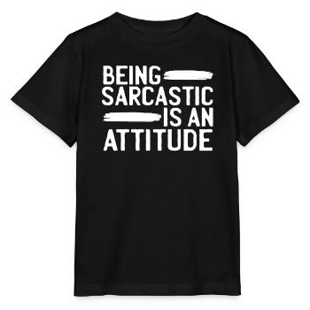 Black humor attitude - Stanley/Stella MINI CREATOR Kids’ T-Shirt - black - Front - Mikhail (115cm)