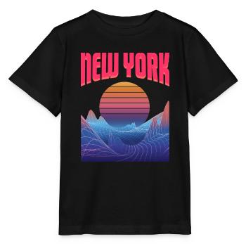 New York - Stanley/Stella MINI CREATOR Kids’ T-Shirt - black - Front - Mikhail (115cm)