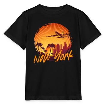 New York - T-shirt bio MINI CREATOR Stanley/Stella Enfant - noir - Devant - Mikhail (115cm)