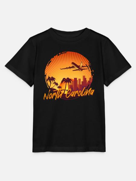 North Carolina - Stanley/Stella Kinder T-Shirt MINI CREATOR - Schwarz