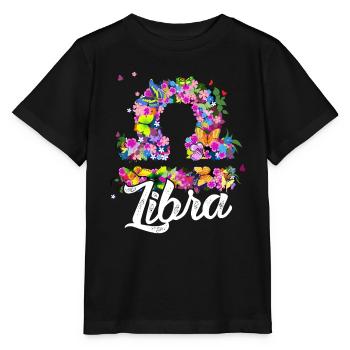 Libra Libra Zodiac Sign Of Zodiac - Stanley/Stella MINI CREATOR Kids’ T-Shirt - black - Front - Mikhail (115cm)