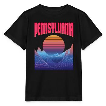 Pennsylvanie - T-shirt bio MINI CREATOR Stanley/Stella Enfant - noir - Devant - Mikhail (115cm)