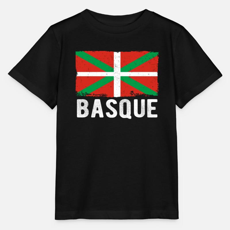 Pays Basque Drapeau Basque - T-shirt bio MINI CREATOR Stanley/Stella Enfant - noir