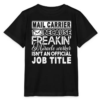 Mail Carrier Mail Carrier Job Title - Stanley/Stella MINI CREATOR Kids’ T-Shirt - black - Front - Mikhail (115cm)