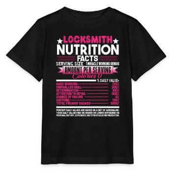Locksmith Locksmith Nutrition Facts - Stanley/Stella MINI CREATOR Kids’ T-Shirt - black - Front - Mikhail (115cm)
