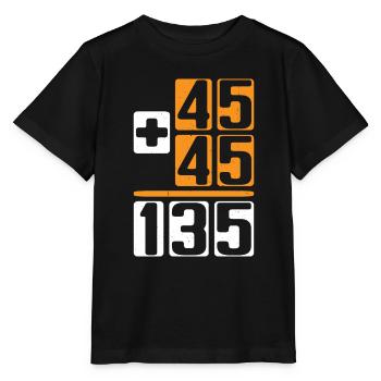 45 + 45 = 135 6 - Stanley/Stella Kinder T-Shirt MINI CREATOR  - Schwarz - Vorne - Mikhail (115cm)