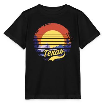 Texas - Stanley/Stella Kinder T-Shirt MINI CREATOR  - Schwarz - Vorne - Mikhail (115cm)