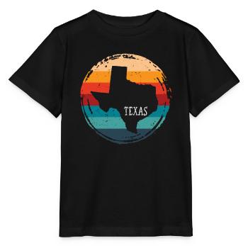 Texas - Stanley/Stella Kinder T-Shirt MINI CREATOR  - Schwarz - Vorne - Mikhail (115cm)