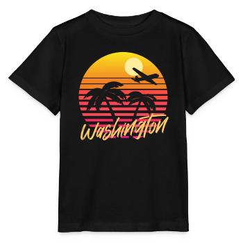 Washington - Stanley/Stella Kinder T-Shirt MINI CREATOR  - Schwarz - Vorne - Mikhail (115cm)
