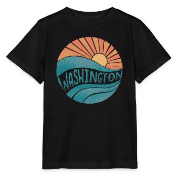Washington - Stanley/Stella Kinder T-Shirt MINI CREATOR  - Schwarz - Vorne - Mikhail (115cm)