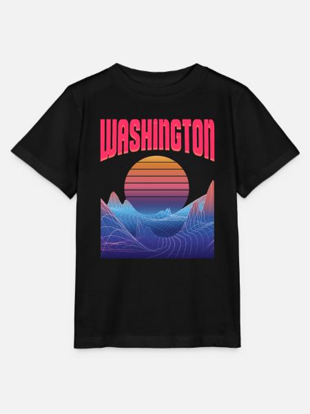 Washington - Stanley/Stella Kinder T-Shirt MINI CREATOR  - Schwarz