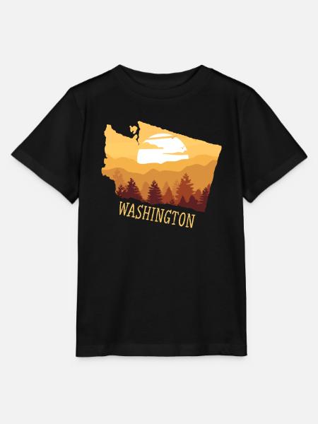 Washington - Stanley/Stella Kinder T-Shirt MINI CREATOR  - Schwarz