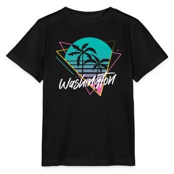 Washington - Stanley/Stella Kinder T-Shirt MINI CREATOR  - Schwarz - Vorne - Mikhail (115cm)