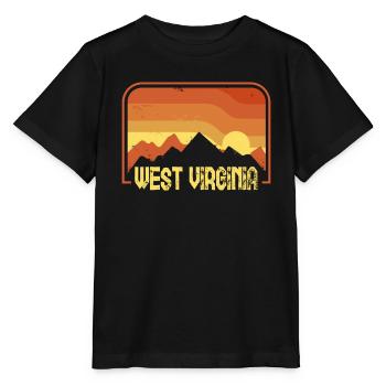 West Virginia - Stanley/Stella Kinder T-Shirt MINI CREATOR  - Schwarz - Vorne - Mikhail (115cm)