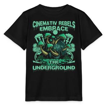 Film underground, Cinéma indépendant, Horreur - T-shirt bio MINI CREATOR Stanley/Stella Enfant - noir - Devant - Mikhail (115cm)