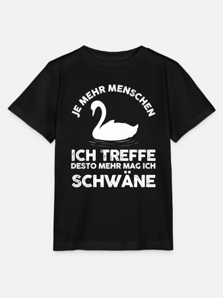 Schwan - Stanley/Stella Kinder T-Shirt MINI CREATOR - Schwarz