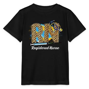 Infirmière autorisée cool - T-shirt bio MINI CREATOR Stanley/Stella Enfant - noir - Devant - Mikhail (115cm)